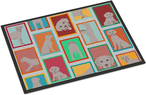 Miniatura 64 de Caroline's Treasures MLM1149MAT - Felpudo rojo Border Collie de 18 x 27 pulgadas, para interiores y exteriores, para entrada, antideslizante, Border