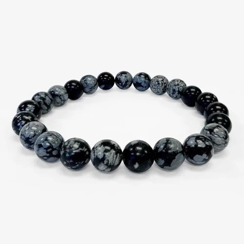 Miniatura 89 de Gem Avenue Handmade Round Bead Stretch Bracelet Unisex Natural Stone Beaded Jewelry for Men & Women, Elastic Wristband for Daily Wear