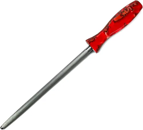 Lamson Acero para afilar fuego/afilar 10 pulgadas, acero inoxidable