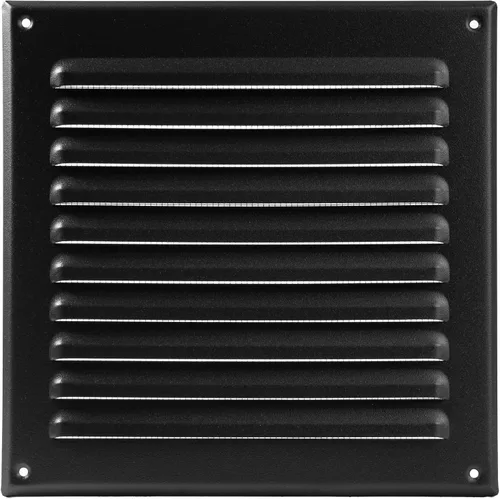 Miniatura 66 de Vent Systems - Cubierta de rejilla de ventilación de aire de alero rectangular de metal negro de 3 x 10 pulgadas (interior), deflector