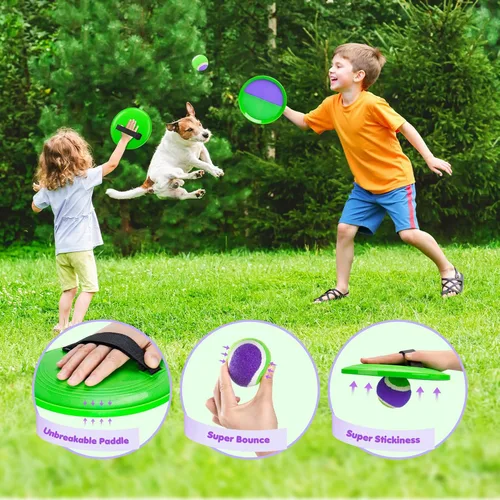 Miniatura 2 de Juego de Pelota de Lanzar y Atrapar Mejorado - Juegos Familiares Juguetes para Niños para Rellenos de Calcetín - Resistente al Agua Ideal para Playa