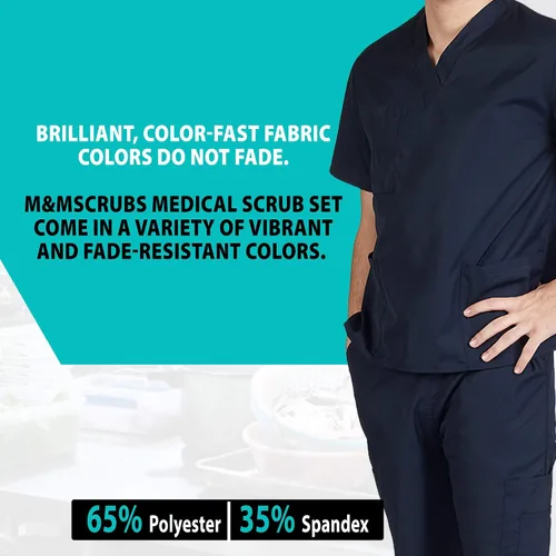 Miniatura 5 de M&M SCRUBS Conjunto de ropa quirúrgica médica para hombre