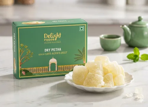 Miniatura 3 de Delight Foods Original Agra Dry Petha (12.35 oz x2) Dulces indios Mithai