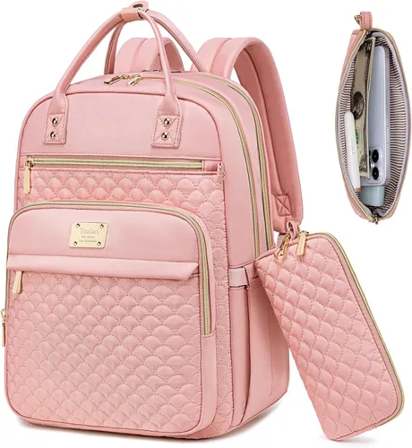 Mochila para laptop Tealari para mujeres, mochila para laptop de 15.6 pulgadas para el trabajo, mochila de viaje impermeable, mochila universitaria