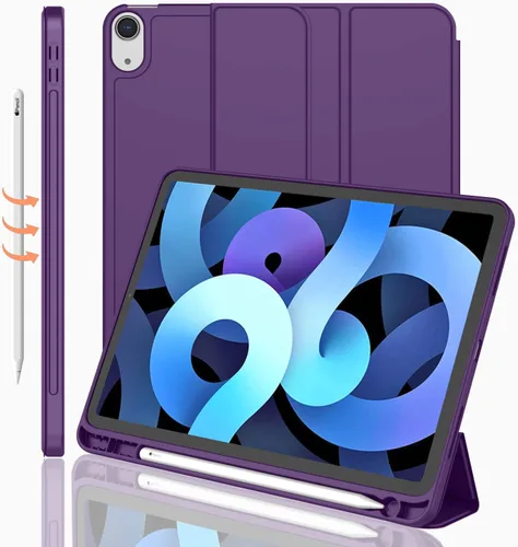 Miniatura 20 de iMieet Funda para iPad Air de 11 pulgadas M3 (2025) / M2 (2024), iPad Air de 5ª/4ª generación 2022/2020 de 10.9 pulgadas con soporte para lápices