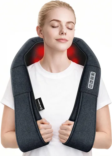 Miniatura 3 de Mo Cuishle Shiatsu Masajeador de Cuello y Espalda con Calor – Amasamiento Profundo para Hombro y Cuello – Regalo Ideal para Hombres, Mujeres, Mamá