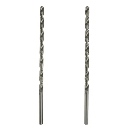 Broca helicoidal de vástago recto para herramienta de perforación eléctrica 7mm/0.28" Diámetro de broca 7.874 in/8 Longitud - 2pcs