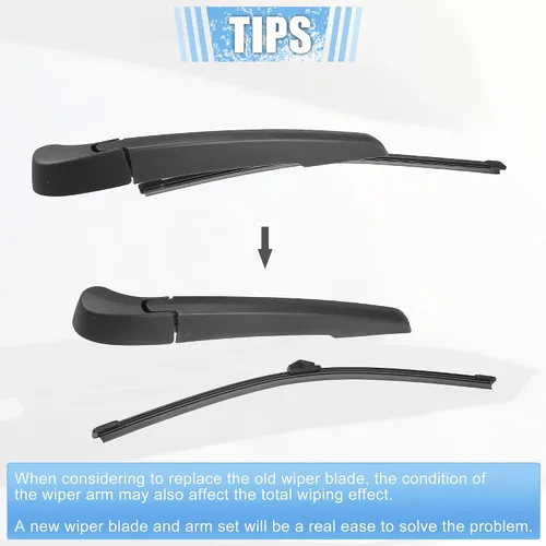 Miniatura 5 de ACROPIX Juego de 2 piezas de repuesto de brazo de limpiaparabrisas trasero, calidad de fabricante original del equipo, compatible con BMW X1 F48