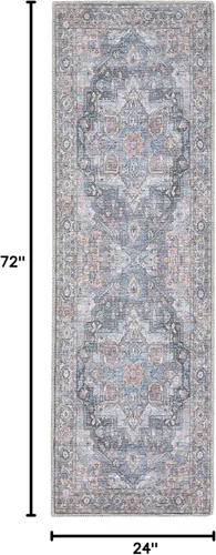 Miniatura 126 de Nourison Home New Concept - Alfombra lavable de 6 x 9 pies, fácil de limpiar, no se desprende, para dormitorio, sala de estar, comedor y cocina