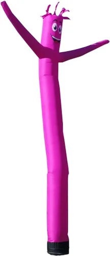 Miniatura 13 de Tubo inflable amarillo de 20 pies de alto para hombre, marioneta de baile y agitación, impulsada por aire, para exteriores