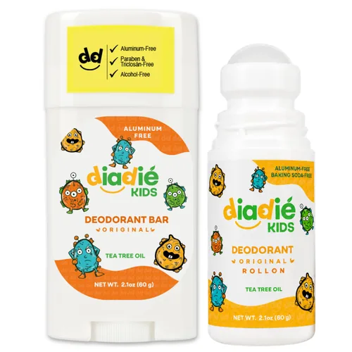 Miniatura 9 de Diadié Desodorante natural para niños y niñas, sin aluminio, seguro, en barra, 2.1 onzas, 1 paquete