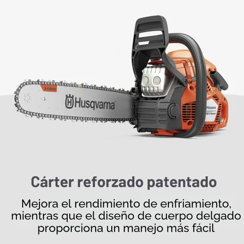 Miniatura 9 de Husqvarna Motosierra de gas 450S Rancher de 50.2 cc 3.2 HP, motor X-Torq de 2 ciclos, motosierra de 20 pulgadas con engrasador automático, para poda