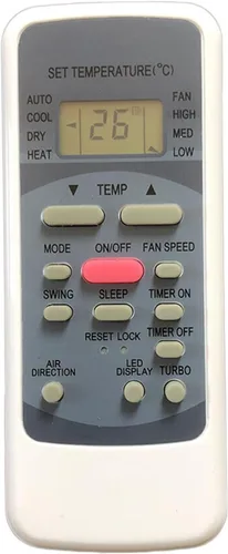 Nuevo control remoto de repuesto para Goodman TGM Midea Miller UL-R51M/E R51I11/BGE R51/CBGE R51/CE R51D/E R51M/E R51M/CE (B) R51L4/BGE R51I4/BGE