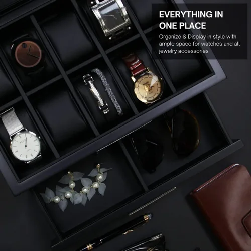 Miniatura 3 de Decorebay Busy Man - Vitrina de lujo y organizador de joyas para hombre