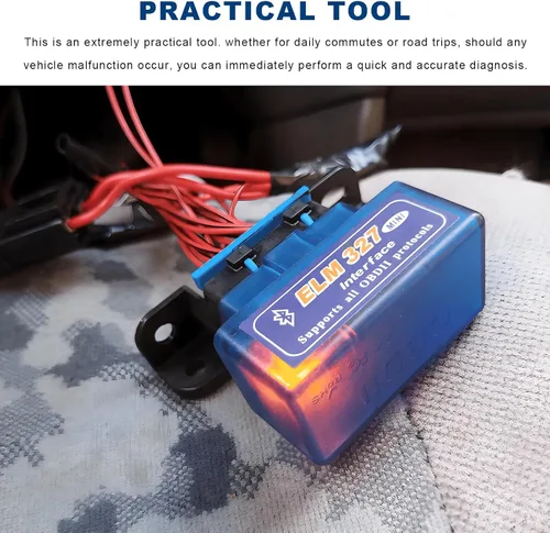Miniatura 6 de ELM327 OBDⅡ - Escáner de diagnóstico automático para coche, detector de fallos de la herramienta de escaneo Bluetooth automático, mini lector