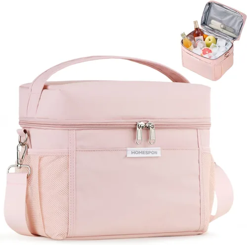 Miniatura 13 de HOMESPON Lonchera para Mujeres y Hombres - Bolsa de almuerzo aislada impermeable, ligera, bolsa enfriadora para el trabajo, picnic, viaje