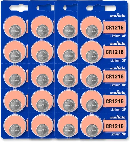 Miniatura 11 de Murata Batería CR1216 DL1216 ECR1216 3V Litio Moneda Celda (5 Baterías)