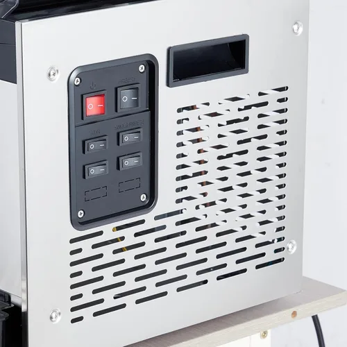 Miniatura 9 de Máquina comercial de granizado 12l 2 tanque 700w máquina congelada bebida, acero inoxidable Margarita vino Slush & Smoothies máquina para Negro
