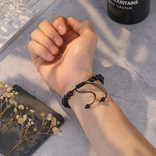 Miniatura 6 de UNGENT THEM Pulsera de piedra natural para hombres, adolescentes, aniversario, graduación, cumpleaños, día del padre, Pascua, Navidad, regalo