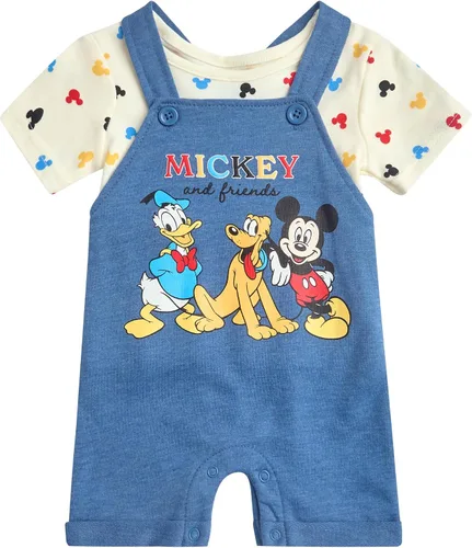 Miniatura 12 de Disney Conjunto de pantalones cortos para bebé, 2 piezas de Spiderman Mickey Mouse Cars Winnie the Pooh, conjunto corto de camisa corta (0-3M-24M)