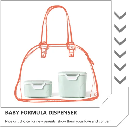 Miniatura 2 de Toddmomy Hogar para al aire libre S Food Baby Container Dispenser Milk Formula Holder Travel Leakproof Portable