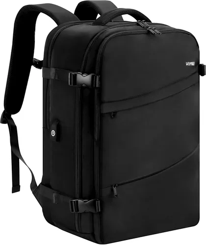 Miniatura 14 de HOMIEE Bolsa de Mano, Mochila de Viaje Grande Aprobada para Vuelos Bolsa para Artículos Personales, Mochila Diaria Impermeable para Equipaje Ligera