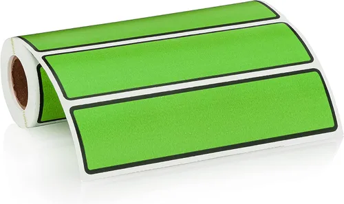 Miniatura 23 de Carstens Etiquetas adhesivas adhesivas, 5 3/8 x 1 3/8 pulgadas, etiquetas para carpetas de anillos de 1.5 a 4 pulgadas, lavanda, rollo de 200