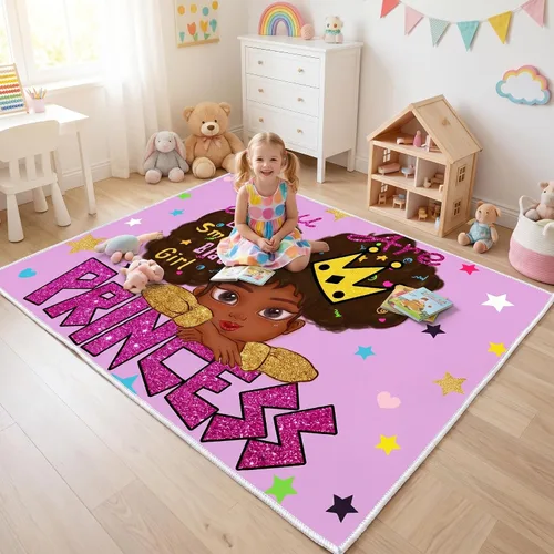 Miniatura 34 de Alfombra de gato para habitación de niñas, diseño de dibujos animados, decoración para dormitorio, bonita alfombra de área de gatos, alfombras