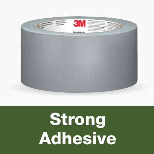 Miniatura 6 de 3M Cinta adhesiva básica, 1.88 pulgadas x 55 yardas, 1 rollo, Cintas adhesivas plateadas de desgarro manual para reparaciones temporales, uso