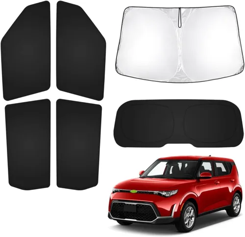 Miniatura 54 de T TGBROS Parasol para parabrisas para Honda Civic 2022-2025 2026, parasol grueso con bloqueo UV y opaca, para privacidad, plegables, 8 accesorios