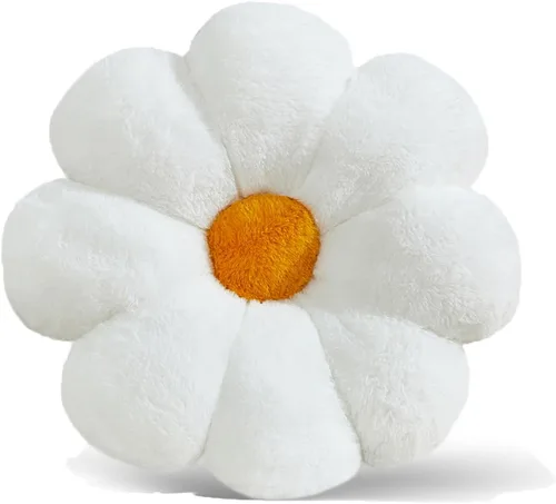 Miniatura 11 de Almohada de 17.7 Pulgadas en Rosa Caliente con Diseño de Margarita, Almohada Decorativa en Forma de Flor, Cojín para Niñas, Adultos, Linda