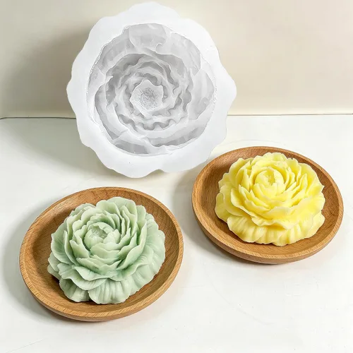 Miniatura 7 de 4 moldes para velas de margaritas, moldes de silicona para hacer velas, molde decorativo en forma de flores 3D para fondant, jabón, pastel