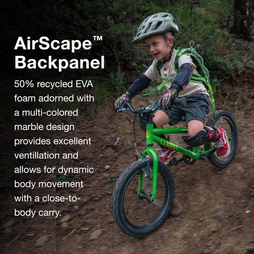 Miniatura 5 de Osprey Moki 3L Mochila de ciclismo para niños con depósito hidráulico, estampado de dinosaurios hambrientos Estampado De Dino Hambriento