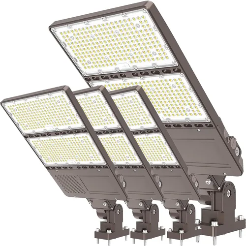 Miniatura 21 de Luz de estacionamiento LED de 480 V 150 W ETL Listado comercial 22500LM LED Shoebox Pole Luces de inundación 5000K IP65 Área al aire libre