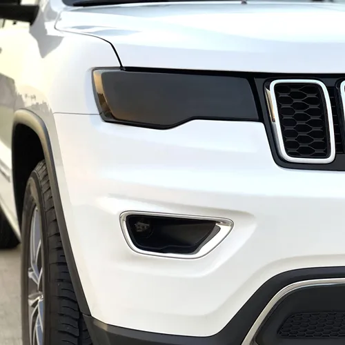 Miniatura 4 de SlickMod Vinilo PreCortado Tinta de Humo para Faro y Antiniebla de Jeep Grand Cherokee 2014-2021 (1. Faro, 20 por ciento de Humo Oscuro)