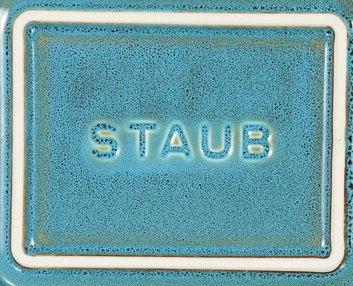Miniatura 7 de staub Dish 40511-882 - Plato rectangular, color turquesa, 5.5 x 4.3 pulgadas (5.5 x 4.3 in), de cerámica, apto para horno y microondas