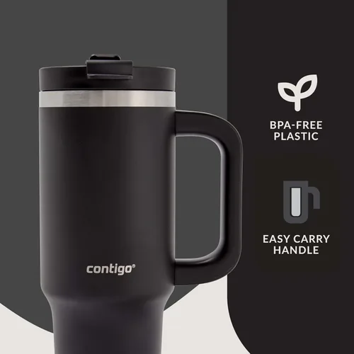 Miniatura 4 de Contigo Streeterville 30 onzas Vaso, Acero Inoxidable con Aislamiento al Vacío, Resistente a Fugas, Mantiene el Frío durante 29 Horas, Cabe