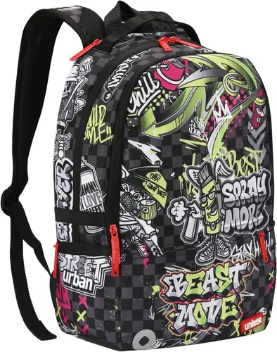 Miniatura 11 de Mochila Graffiti, mochila de diseñador para laptop para trabajo de 15.6 pulgadas, mochila resistente al agua para computadora, Anónimo, Grande