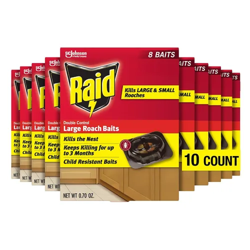 Miniatura 11 de Raid Double Control - Cebo para cucarachas grandes (8 unidades (paquete de 1))