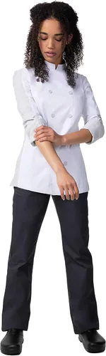 Miniatura 3 de Chef Works Abrigo de chef Mojave para mujer