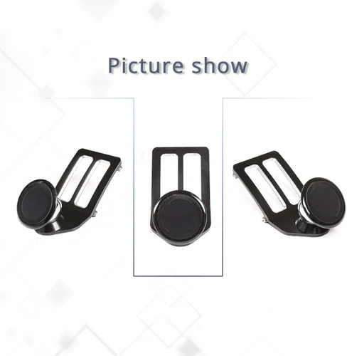 Miniatura 7 de Soporte para teléfono móvil de aleación de aluminio negro en la rejilla central del aire del automóvil, accesorios para Mercedes Benz Clase C W204