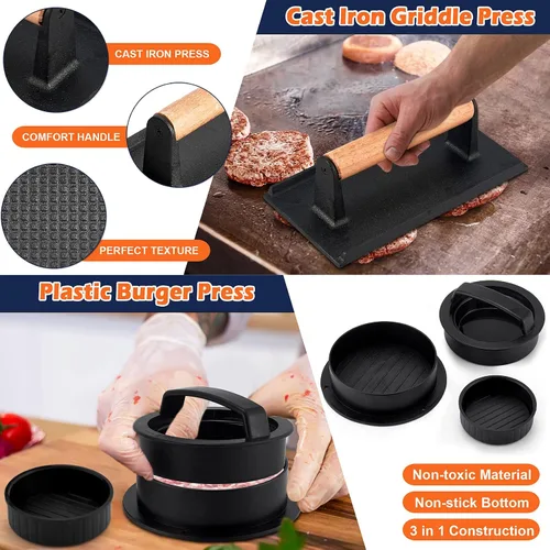 Miniatura 5 de Kit de Accesorios para Plancha, Joyfair 18 Piezas de Accesorios para Plancha de Superficie Plana para Blackstone, Juego de Herramientas de Plancha