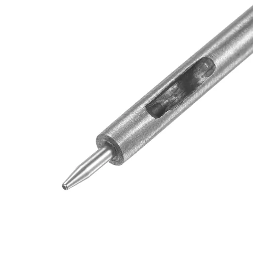 Miniatura 4 de HARFINGTON 2 piezas de perforador de cuero de 0.031 in recto, redondo, ojal, remache a presión, fijador para cuero, artesanía, ropa, bolso, cortina