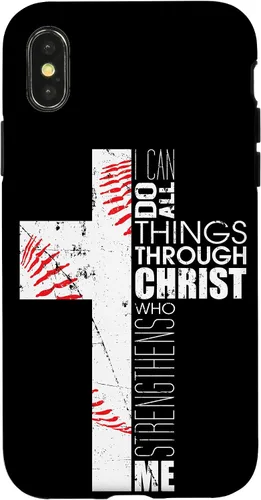 Miniatura 5 de iPhone XR Baseball Phone Cases Teen Boys Coaches Christian Cross Regalos Case