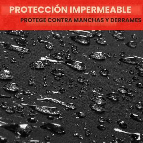Miniatura 6 de Motor Trend SpillGuard Fundas de asiento para automóviles, camiones y SUV, fundas de asiento grises con forro de neopreno impermeable, fundas