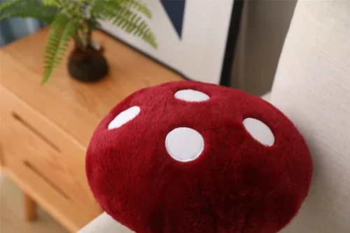 Miniatura 8 de Almohada de algodón con forma de hongo precioso relleno de hongos (8 pulgadas)
