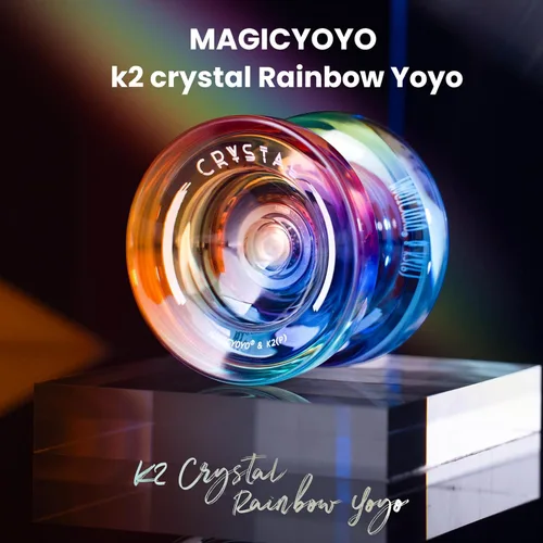 Miniatura 2 de MAGICYOYO Yoyo K2 Responsive para niños de 8 a 12 años, yoyo profesional para principiantes, yoyo de plástico de doble función con 12 cuerdas