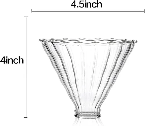 Miniatura 2 de Embudo de vidrio 2pcs verter sobre filtros de café, goteros de café