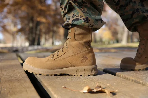 Miniatura 5 de Belleville Arm Your Feet 510 MEF - Botas tácticas ligeras de 8 pulgadas para hombre (EGA) - Cuero marrón coyote - Suela de alta tracción - Cumple