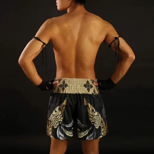 Miniatura 8 de TUFF Pantalones cortos deportivos para Muay Thai y artes marciales, ropa de entrenamiento y gimnasio